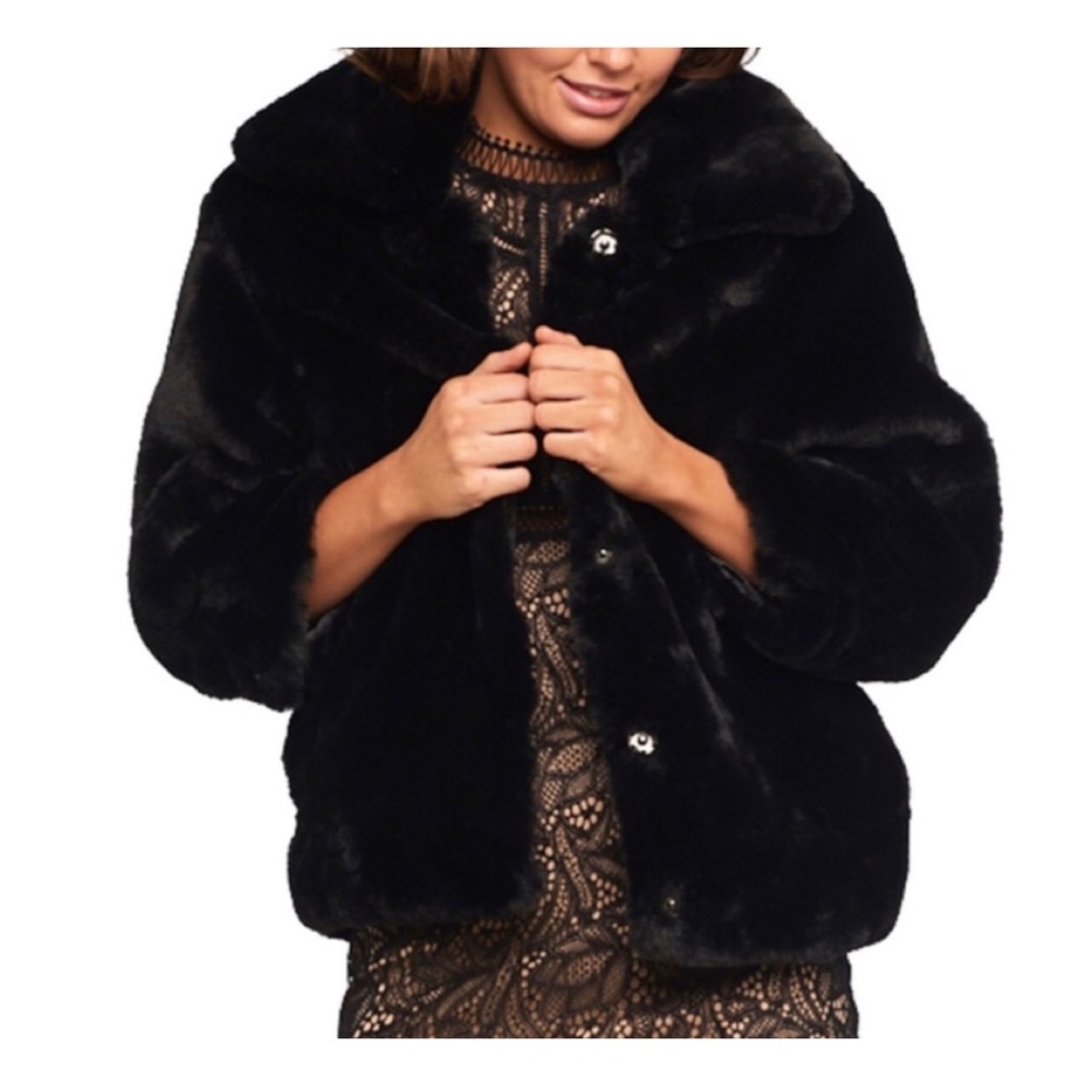 Bardot Faux Fur Coat
